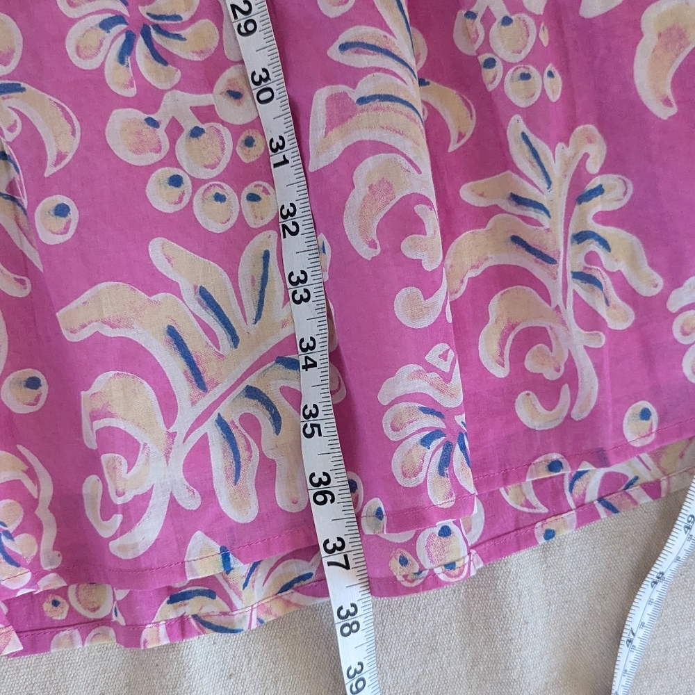 Tuckernuck Ro's Pink Floral Elvira Short Mini Dress XL - Picture 7 of 13